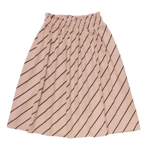 Skirt Animaux Dull Pink Diagonal Stripe