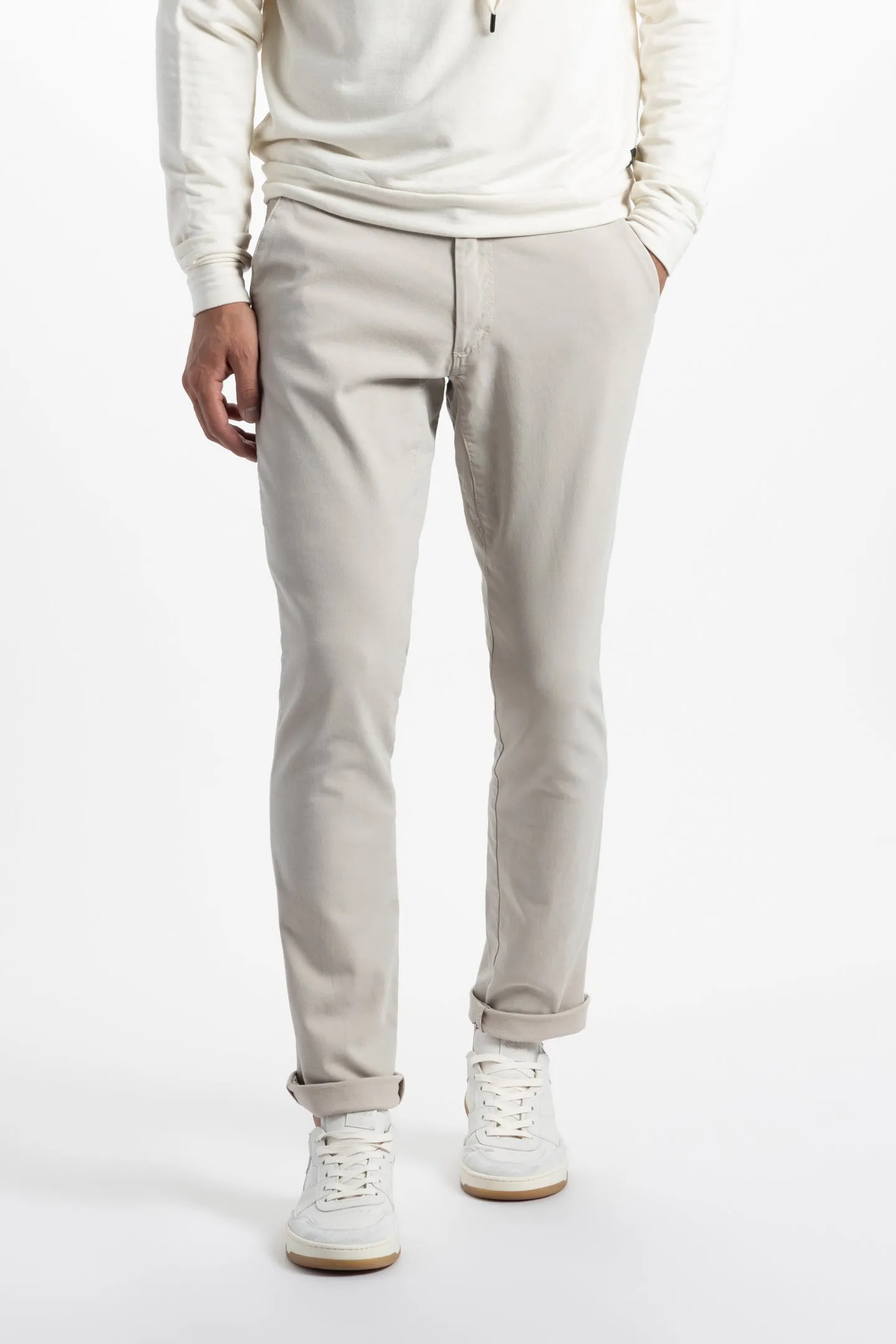 Soft Cloth Hybrid 5 Pocket Pant in Stretch Canvas - Natural