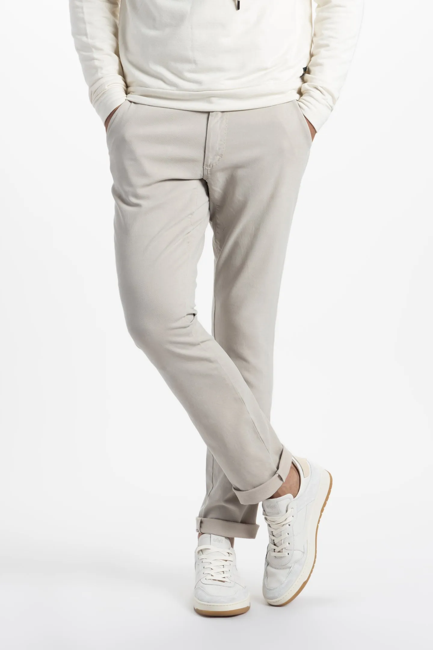 Soft Cloth Hybrid 5 Pocket Pant in Stretch Canvas - Natural