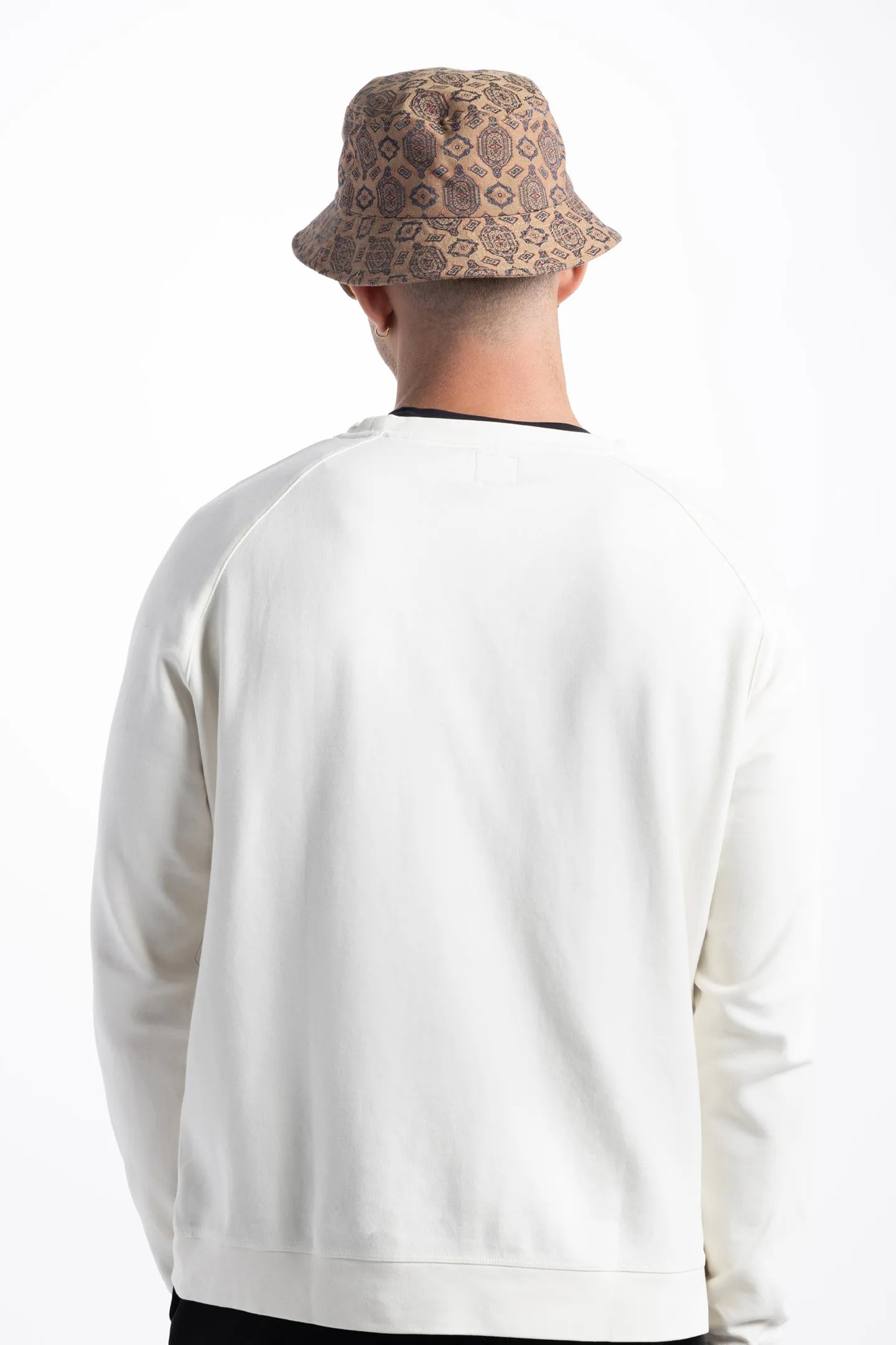 Soft Cloth Stingray Sweatshirt in Luxe Japanese Jersey - Natural