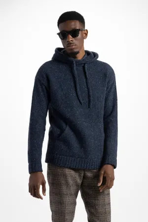Soft Cloth Sweater Hoodie in Tweed - Fisherman