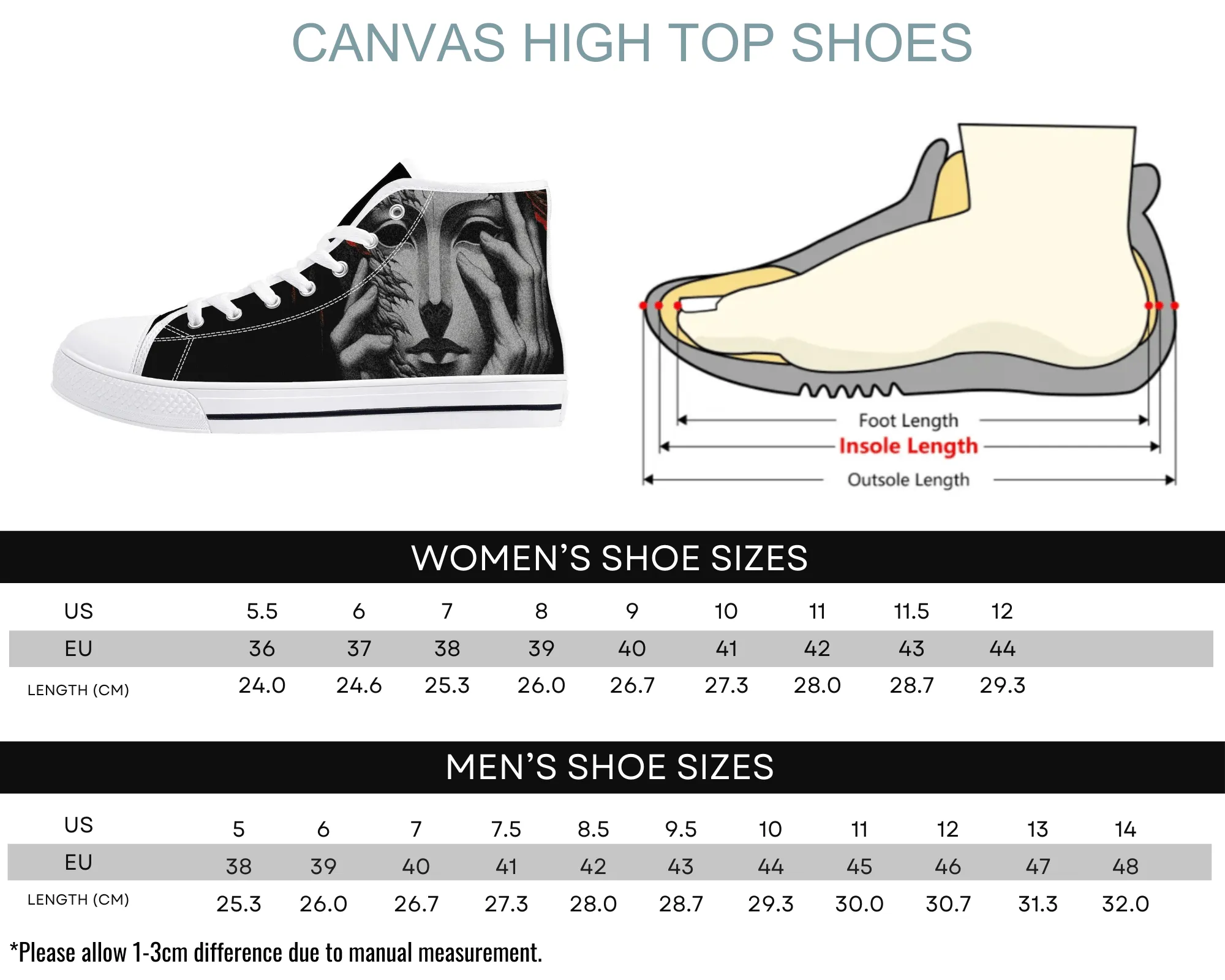 Statuesque Beauty High Tops