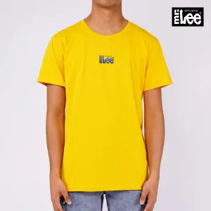 Stylistic Mr. Lee Men's Basic Tees with Back Print Semi Body Fit 148729-U (Artisan Gold)