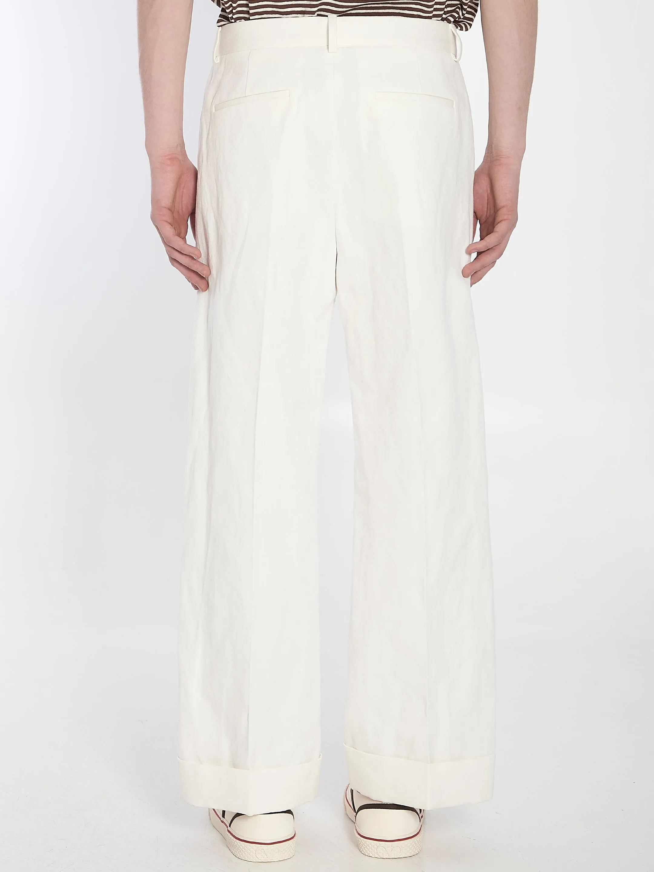Valentino Garavani White Trousers