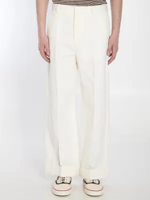 Valentino Garavani White Trousers