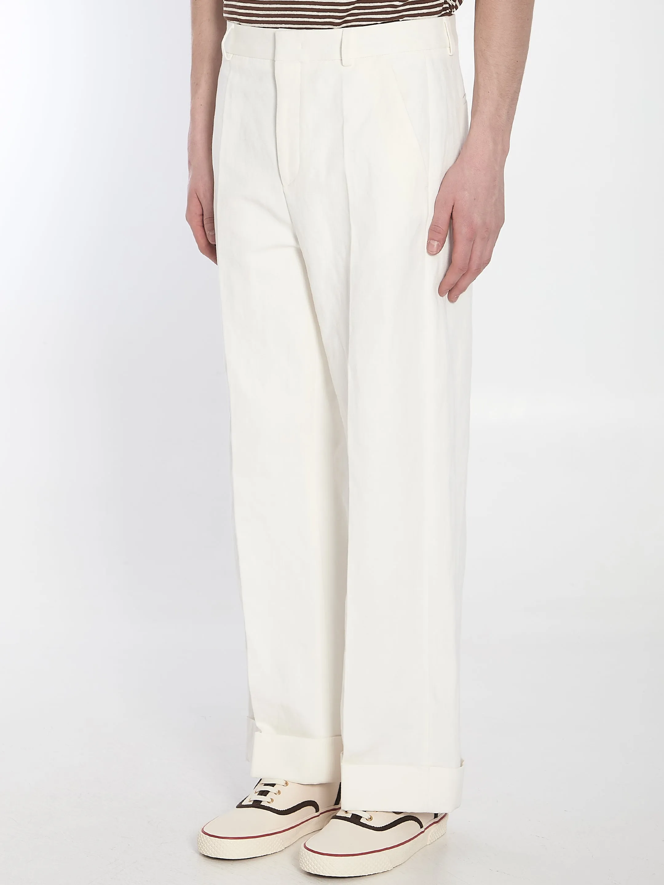 Valentino Garavani White Trousers