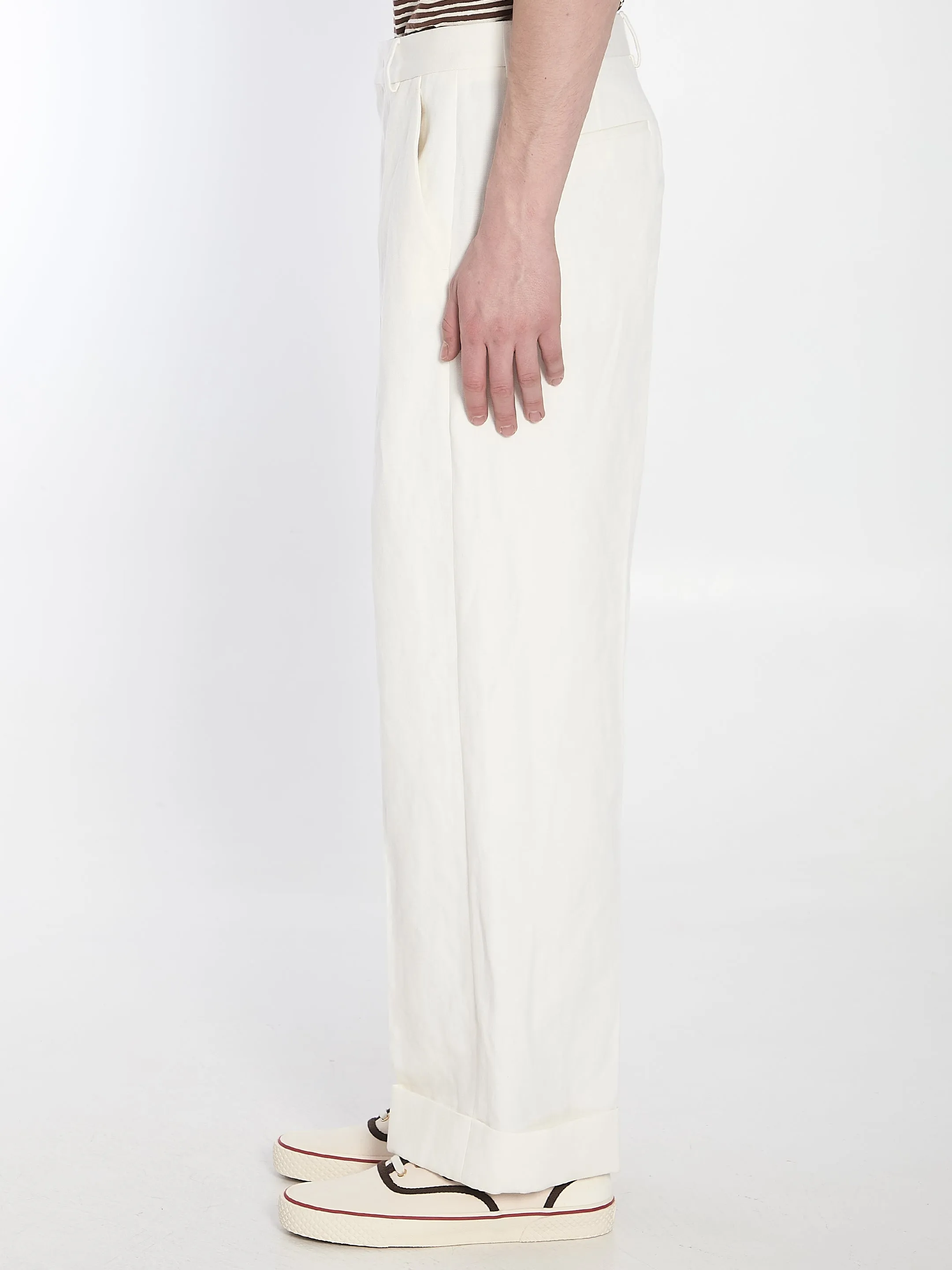 Valentino Garavani White Trousers