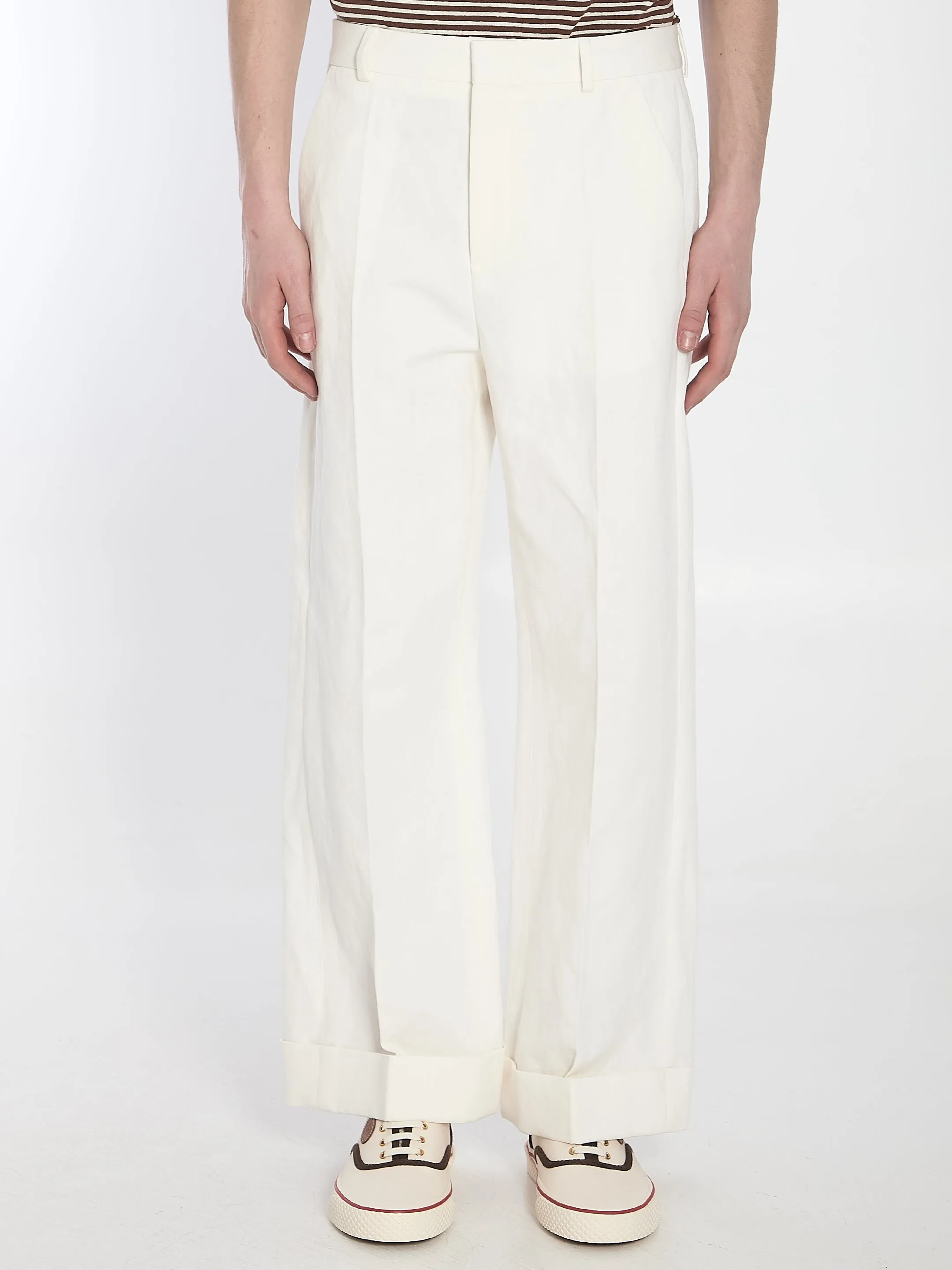Valentino Garavani White Trousers