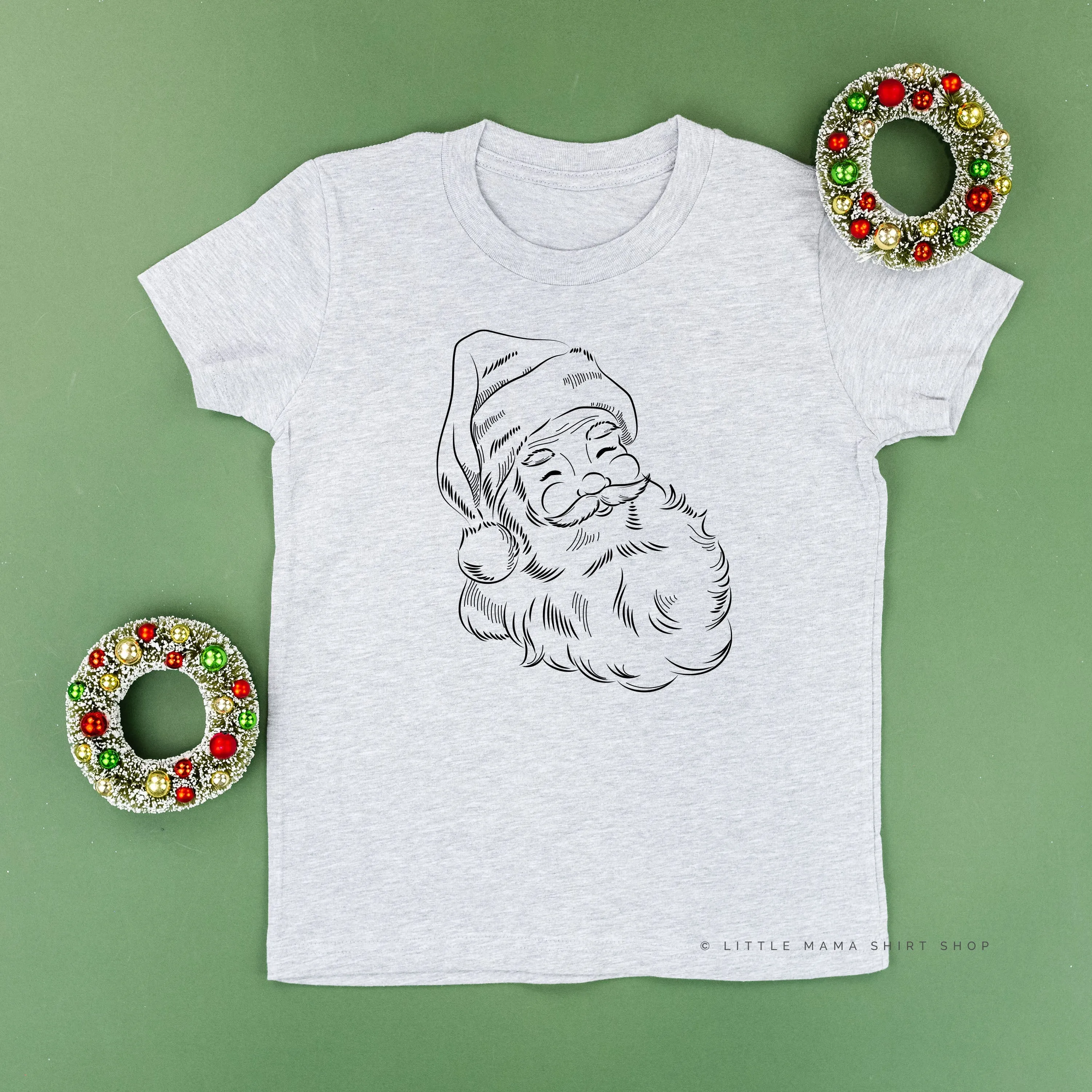 Vintage Santa Sketch - Child Tee