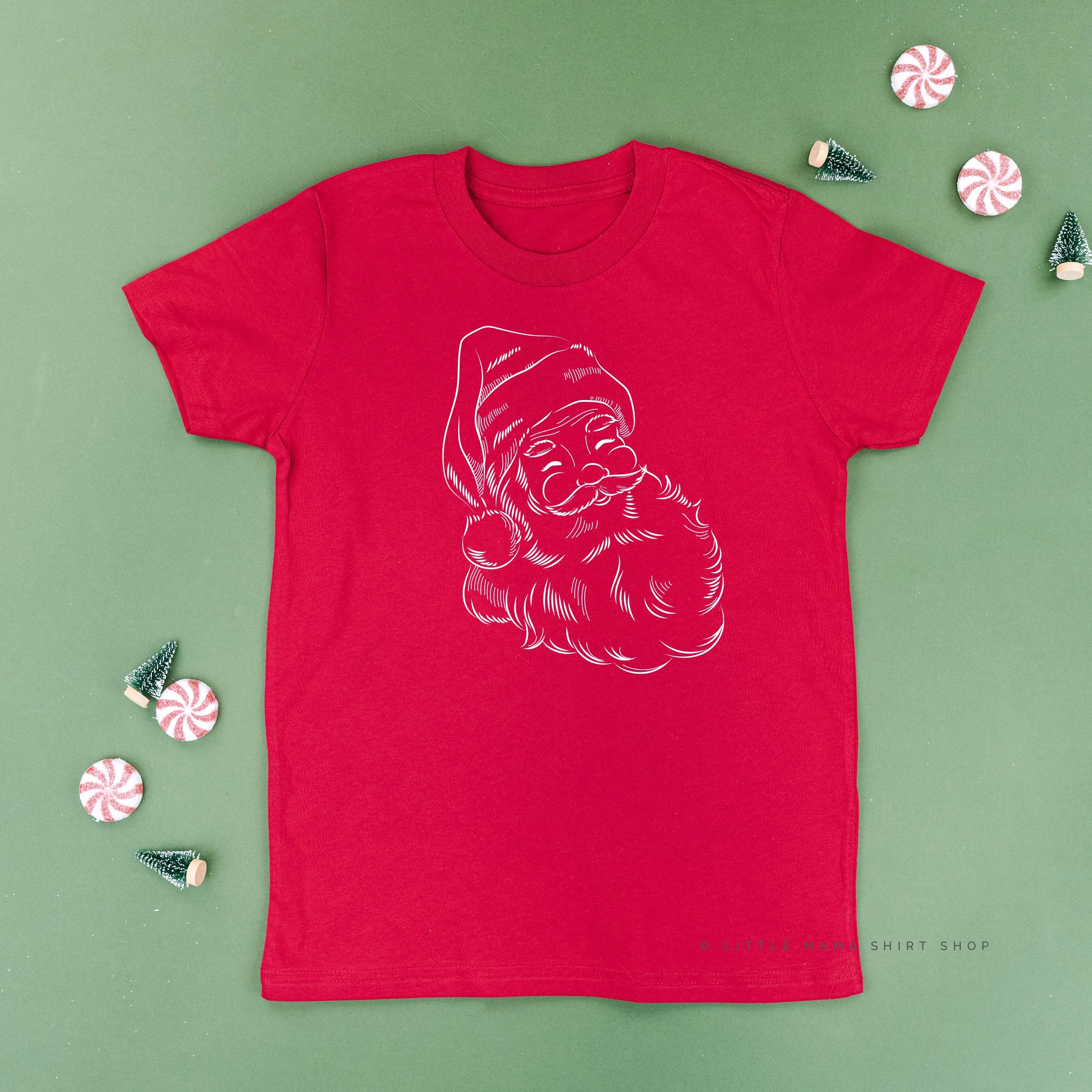 Vintage Santa Sketch - Child Tee