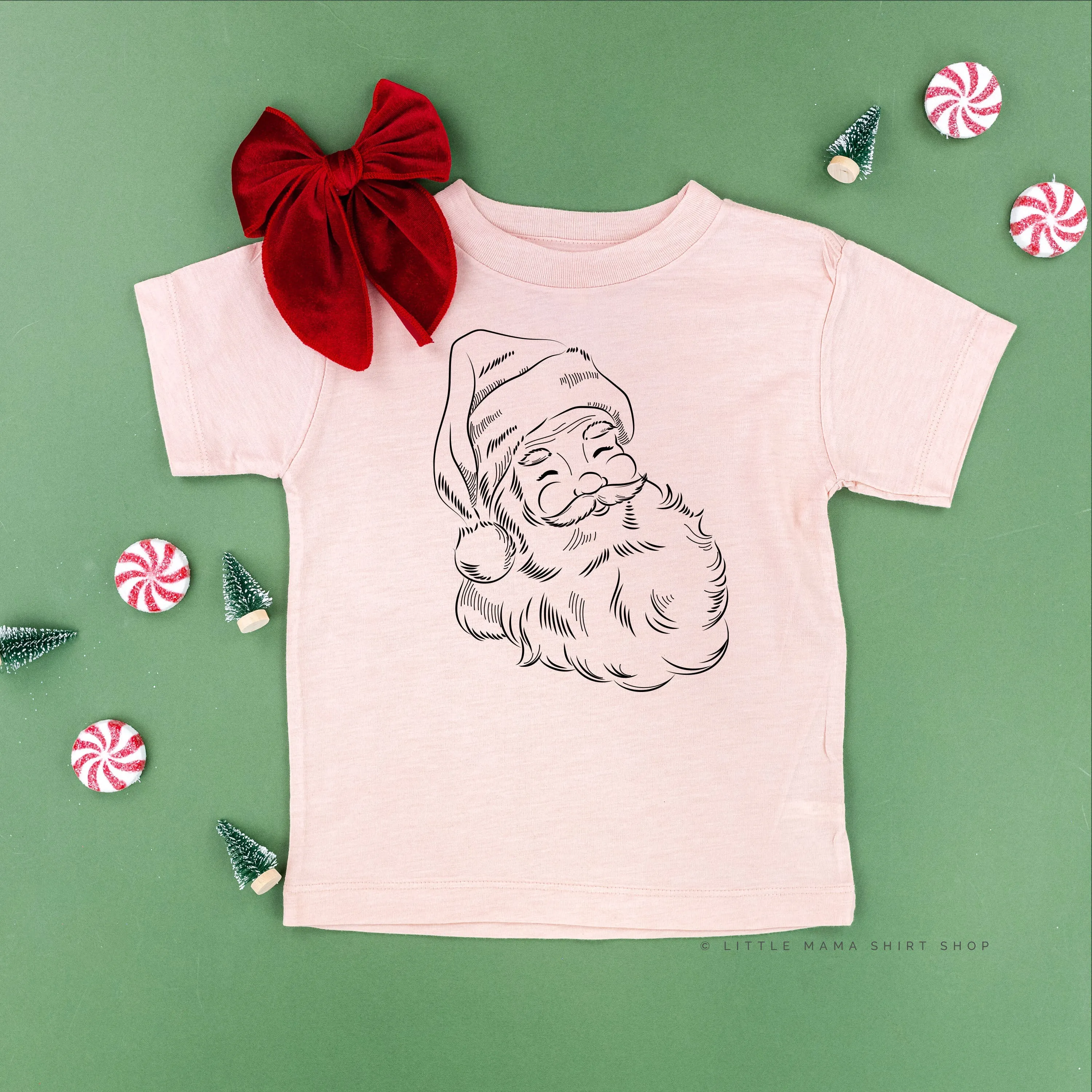 Vintage Santa Sketch - Child Tee