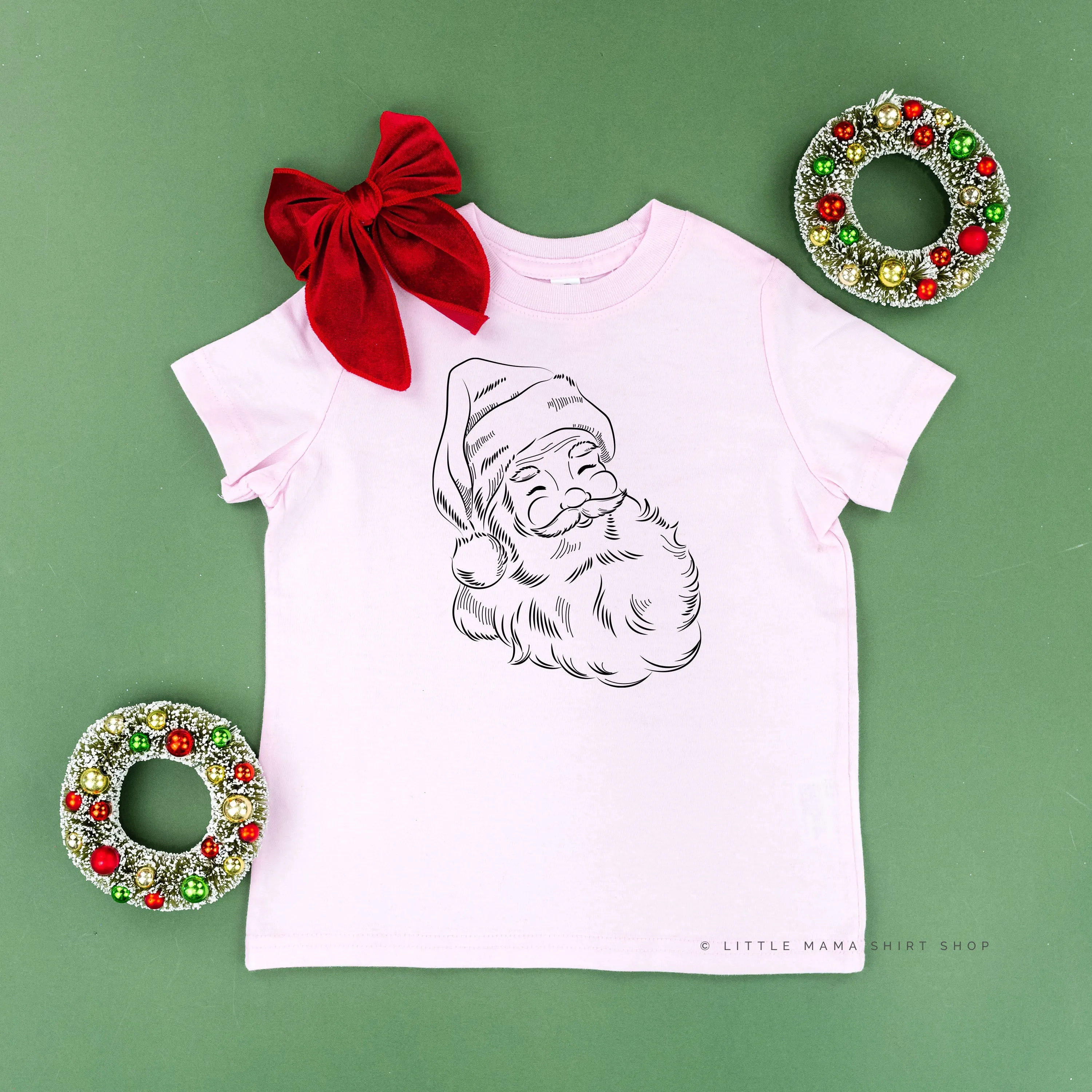 Vintage Santa Sketch - Child Tee