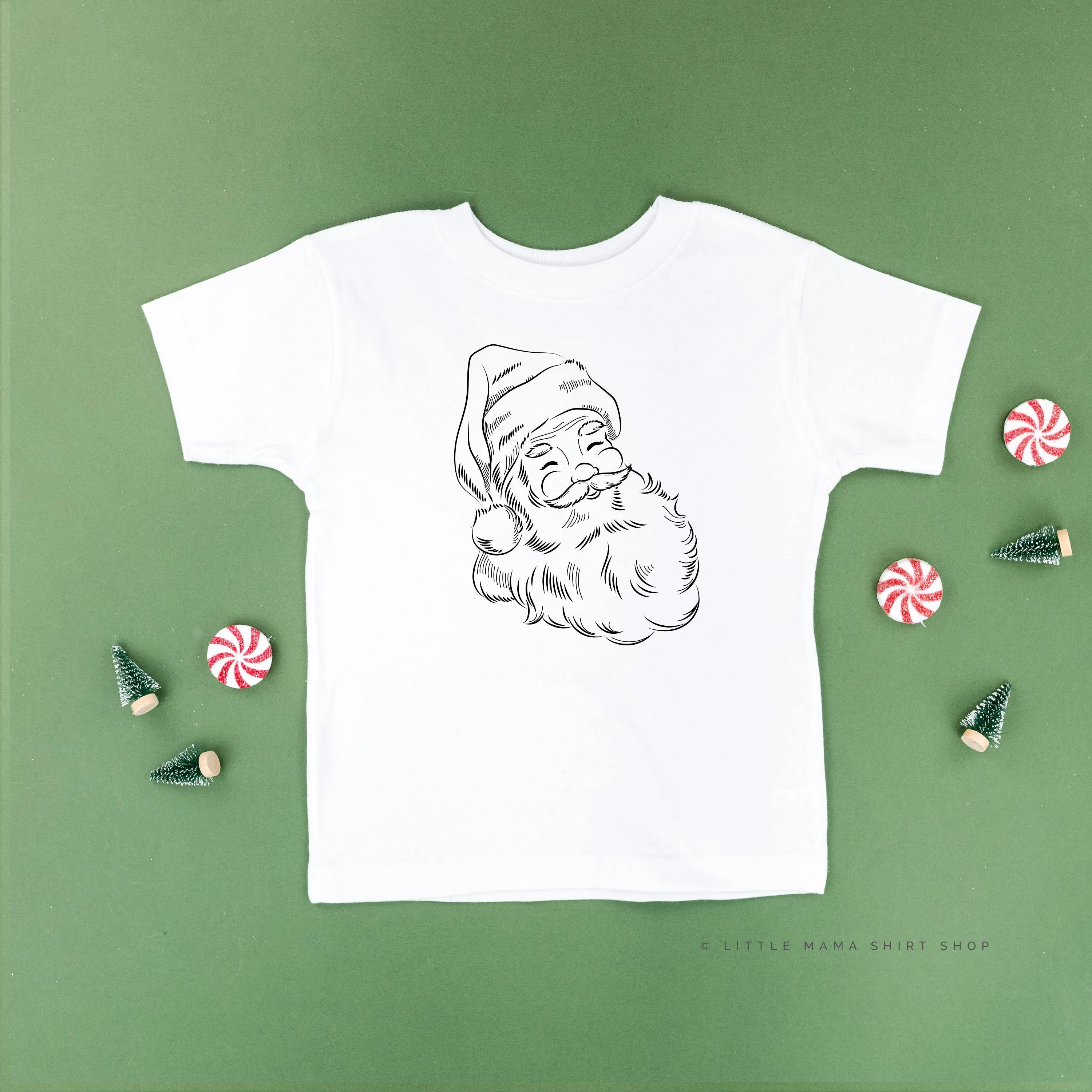 Vintage Santa Sketch - Child Tee