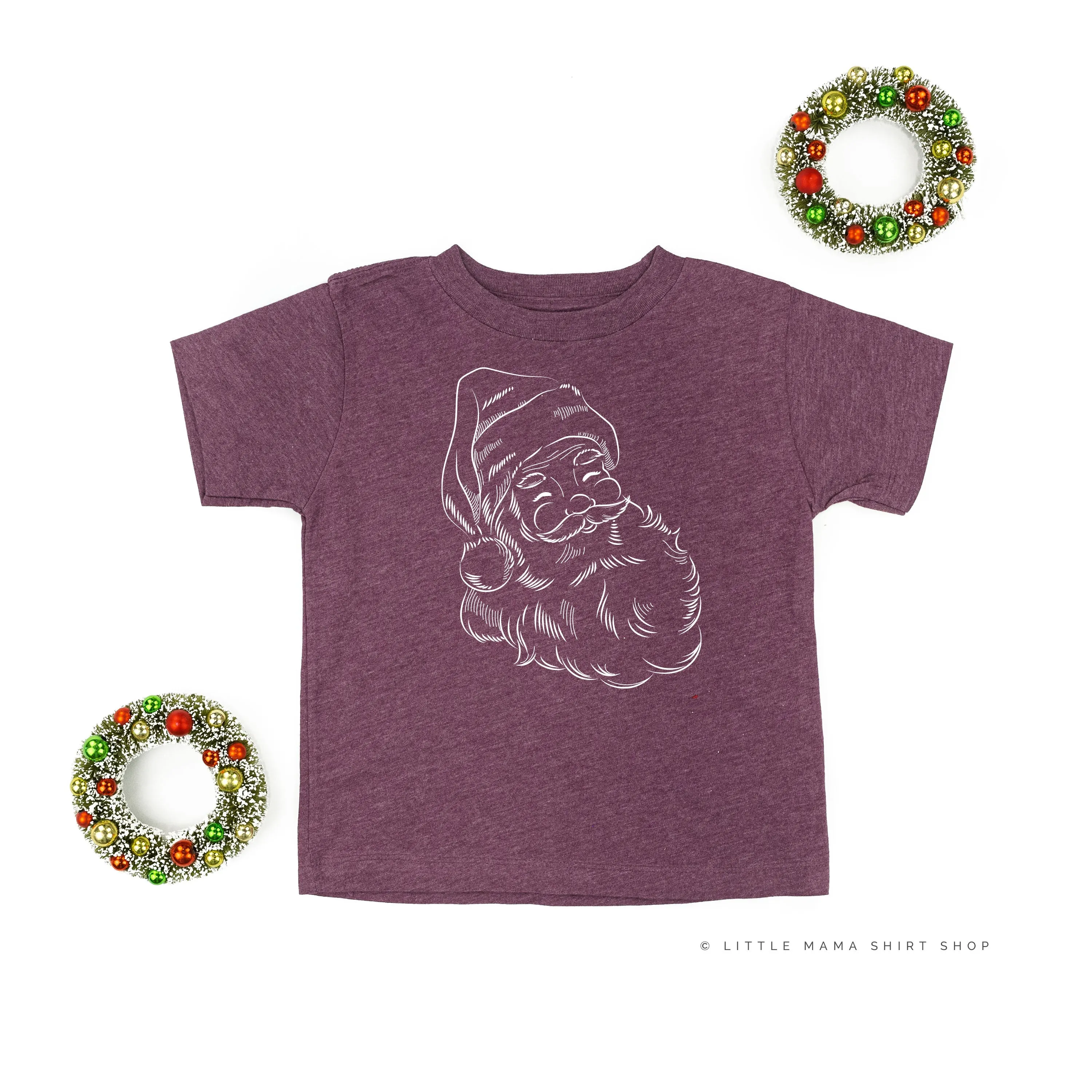 Vintage Santa Sketch - Child Tee