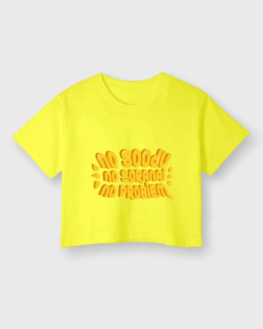 Womens Cropped TShirt Trendings No Problem